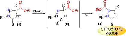 Oxidation of Estertriazolidinthiones