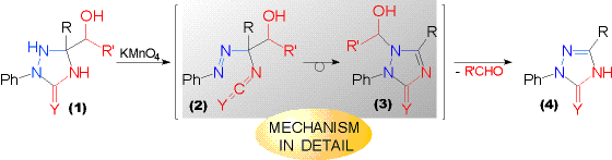 Oxidation of Hydroxytriazolidinones