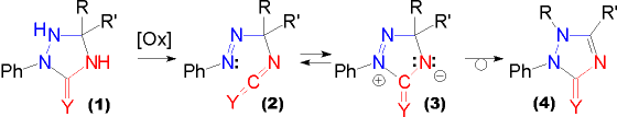Oxidative Rearrangement to Triazolinones