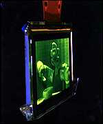A prototype ppv screen developed by Cambridge Display Technology