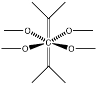 Hexa-coordinate carbon