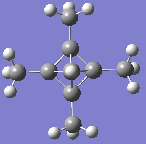 C4-symmetric pentavalent carbon