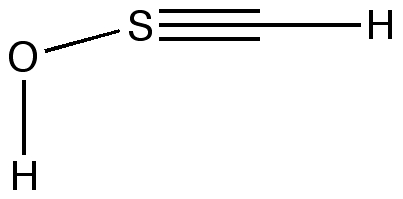 A compound with a CS triple bond