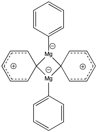 A Simple bonding representation in  Ph2Mg dimer