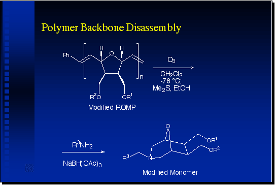 Polymer backbone disassembly