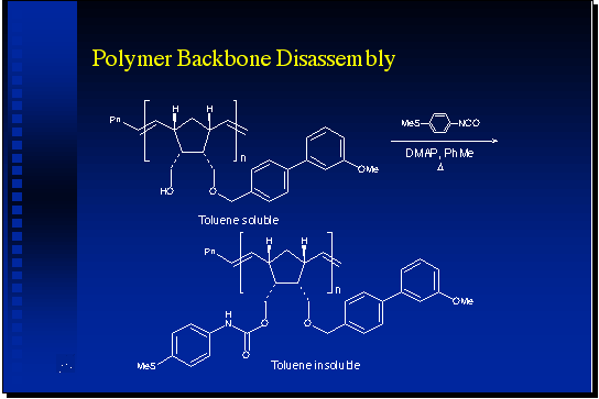 Polymer backbone disassembly