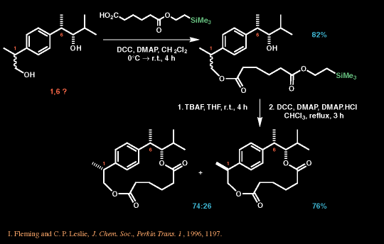 1,6 Control - revealing the 1,6 relationship using a macrolide 