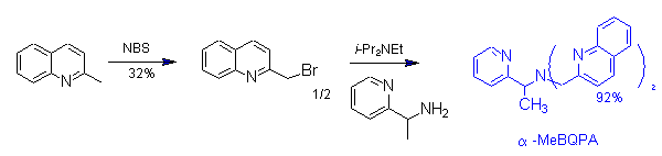 [Scheme of synthesis of the MeBQPA   ligand]