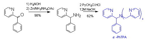 [Scheme of synthesis of the PhTPA   ligand]