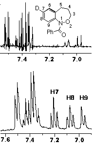 Proton spectrum of 11 (R=Ph)