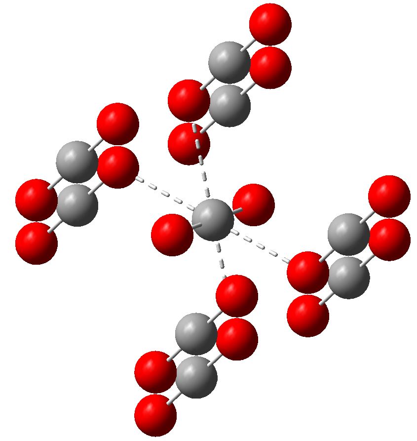 Solid Carbon Dioxide Hexacoordinate